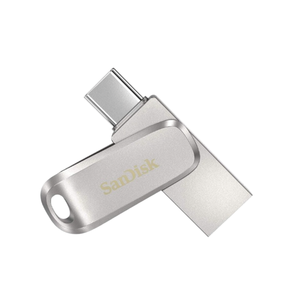 SanDisk 64GB Ultra Dual Drive Luxe USB Type-C Metallic Silver
