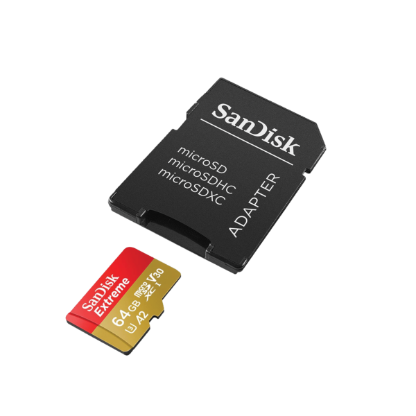 SanDisk 64GB Extreme microSDXC Card + SD Adapter - Image 2