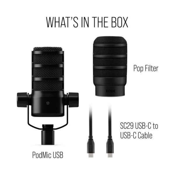 RØDE PodMic USB Versatile Dynamic Broadcast Microphone - Image 3